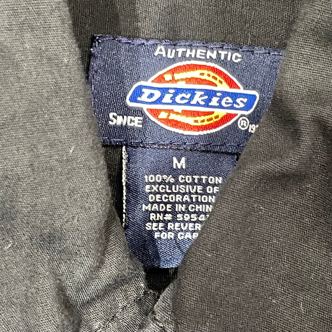 (M) Dickies 디키즈 반팔 워크 셔츠 블랙 상품이미지6