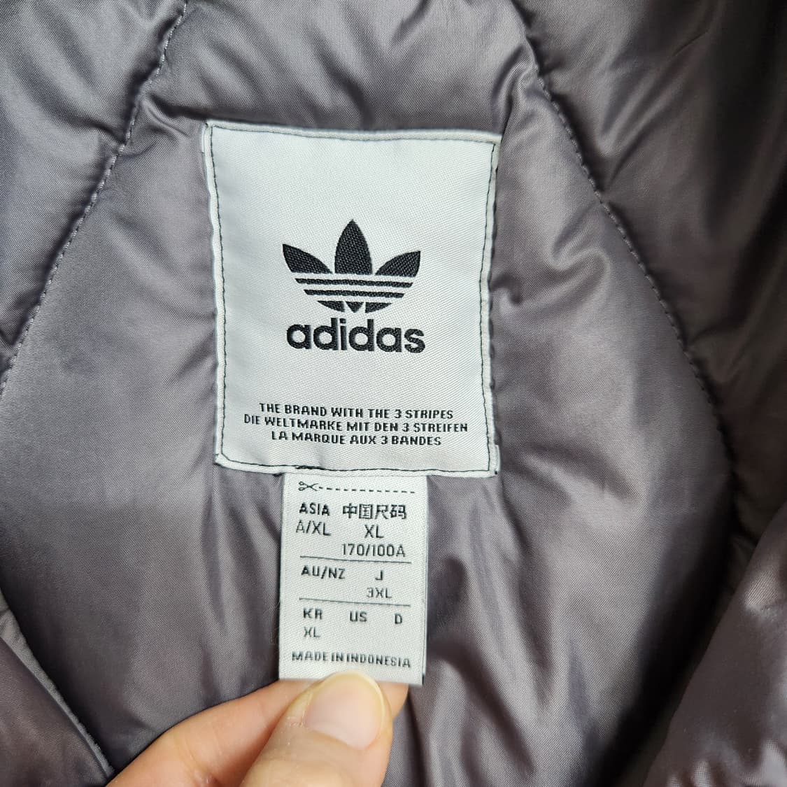 아디다스 여성 경량패딩 점퍼 XL 상품이미지3