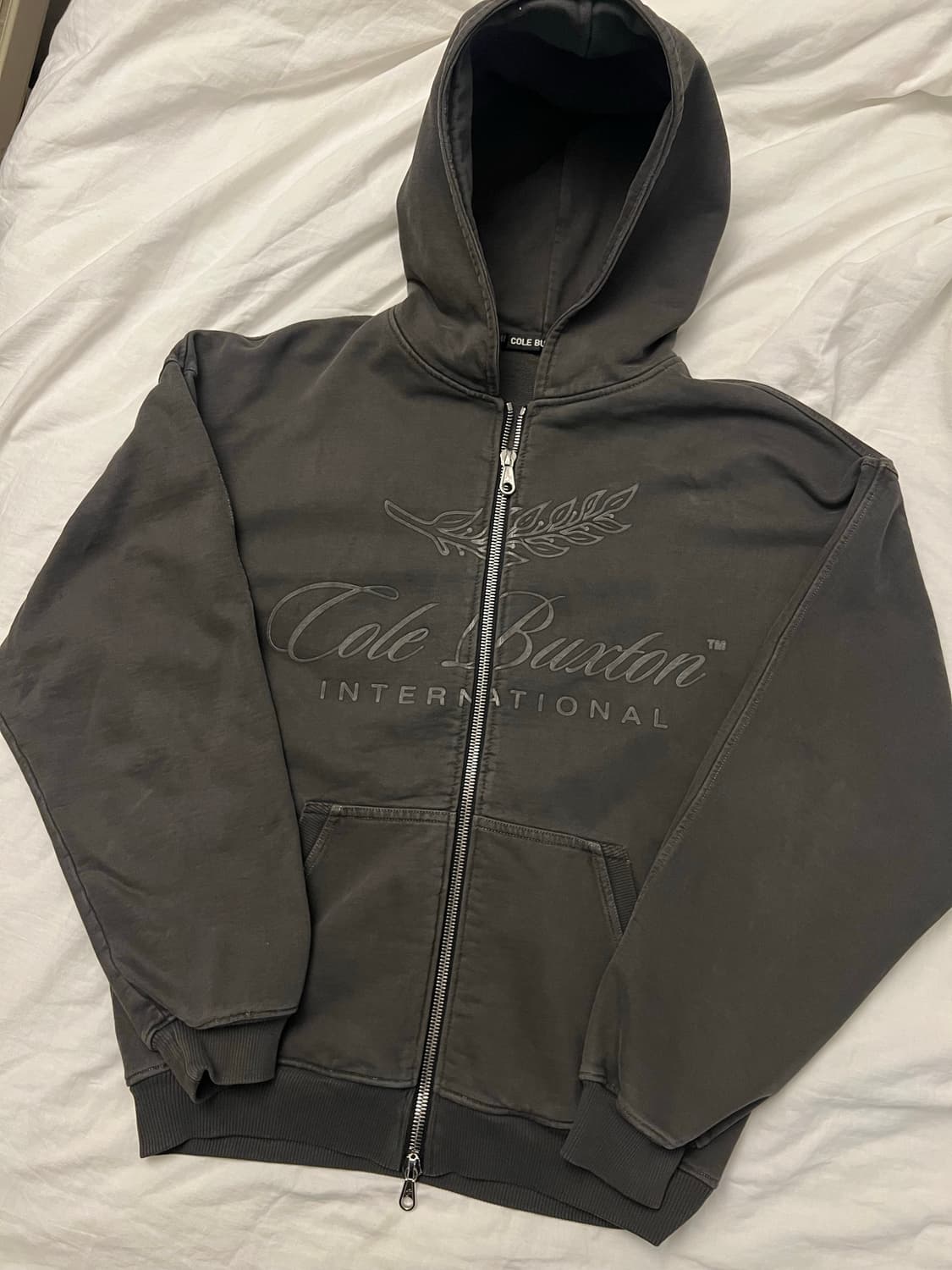 INTERNATIONAL ZIPPED HOODIE OG - GREY 상품이미지2