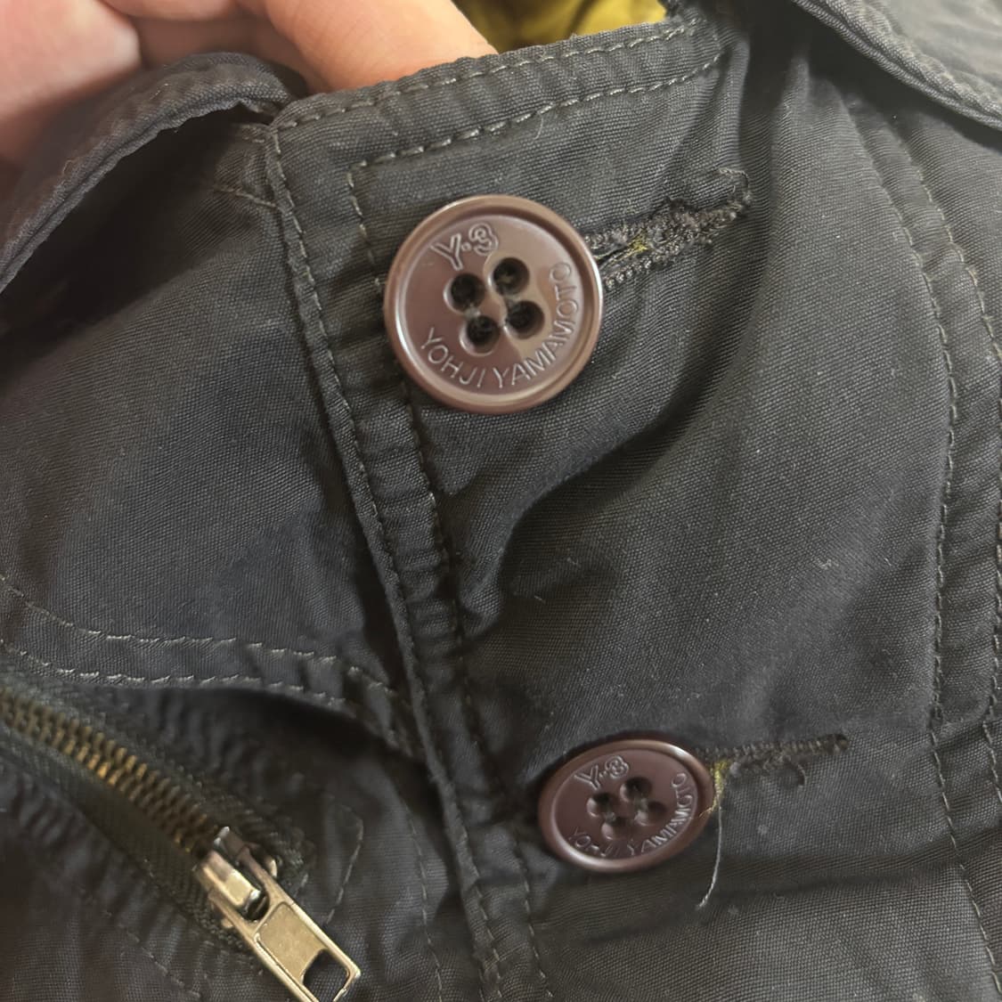 Y-3 하프 히든 버튼 코튼 자켓 상품이미지5