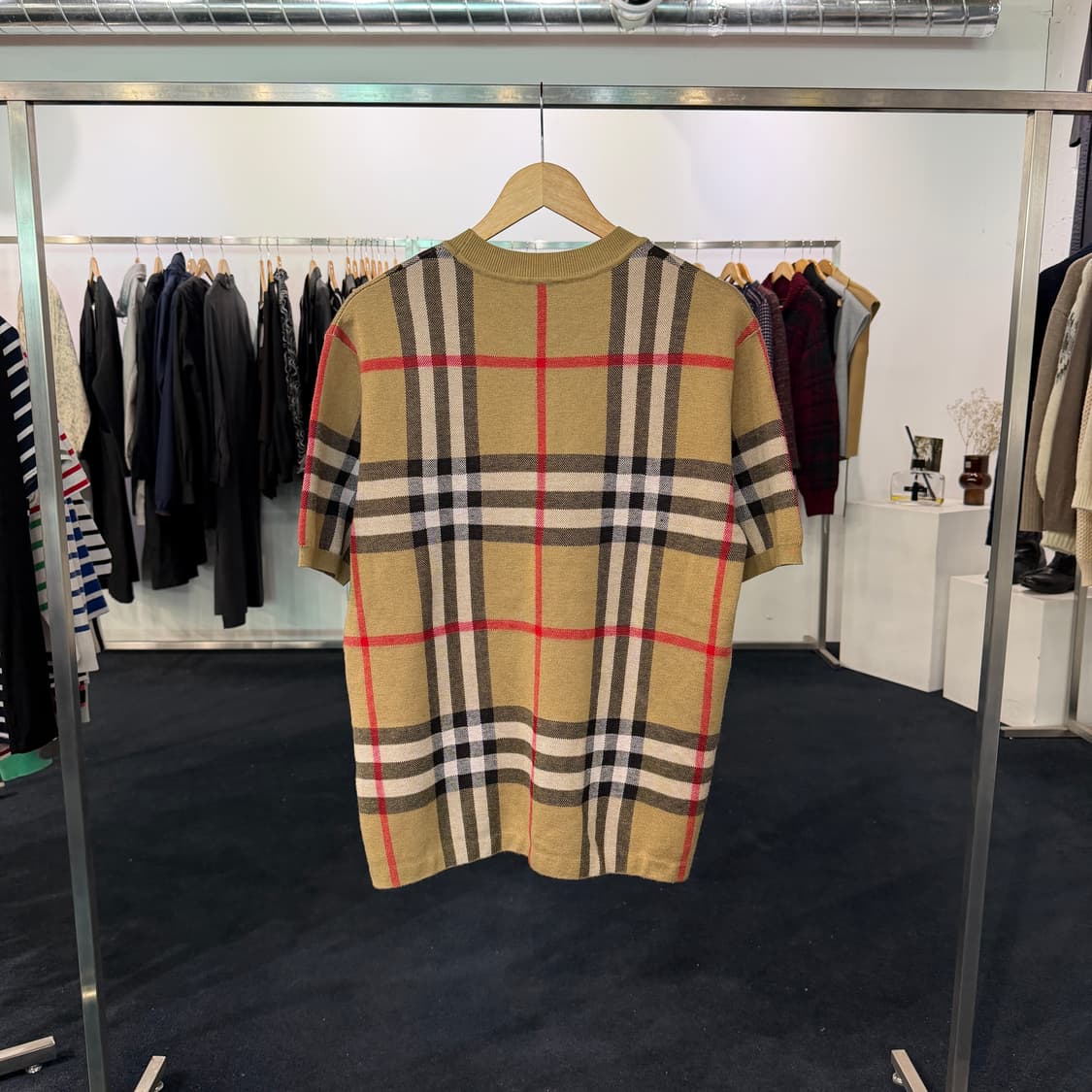 [M] 버버리 노바체크 반팔 니트 상품이미지2