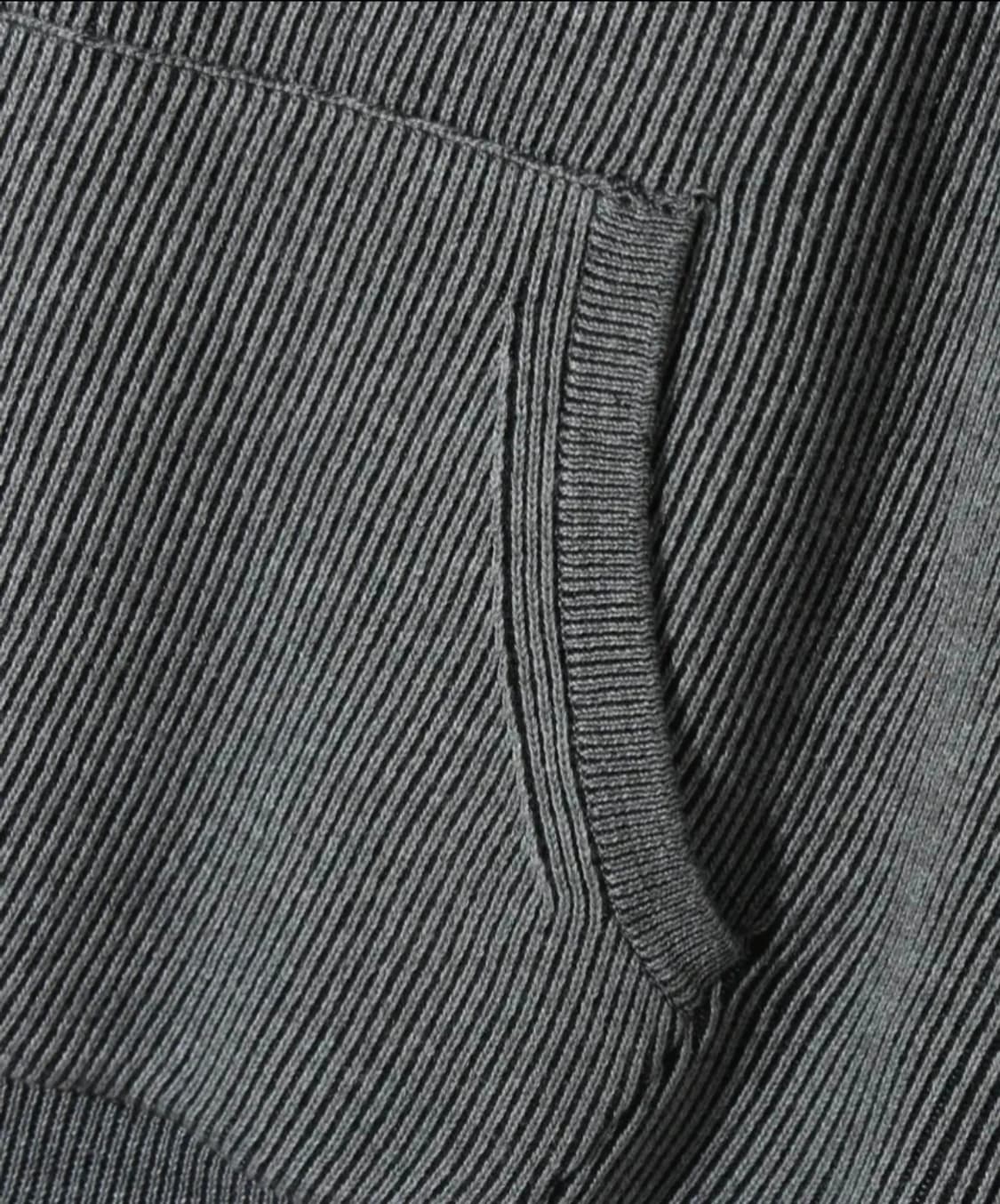 (남녀공용)디미트리블랙 VLAD 아이덴티티 투톤 반팔 후드 니트 상품이미지7