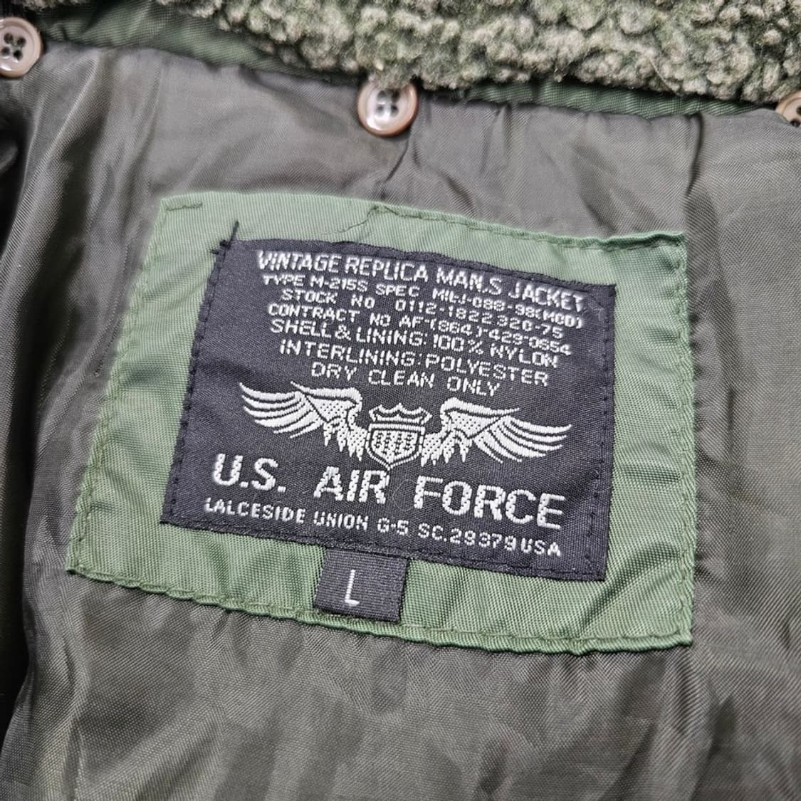 U.S. AIR FORCE 항공 자켓 L 상품이미지5