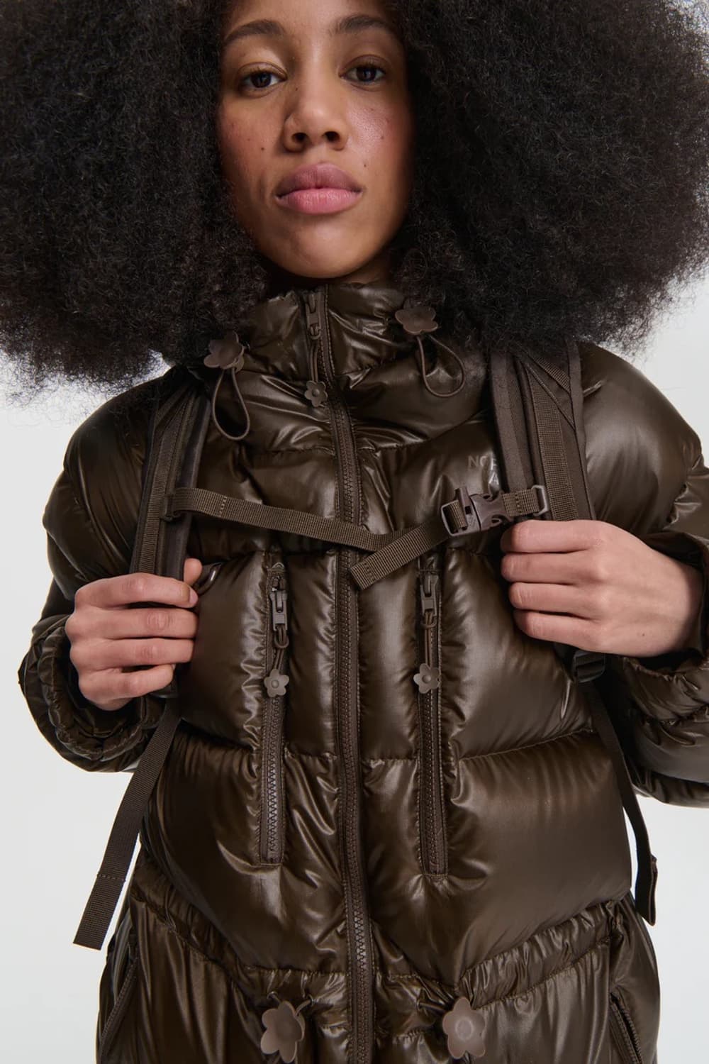 세실리에 반센 x 노스페이스 25fw TANIA 백팩/브라운 상품이미지7