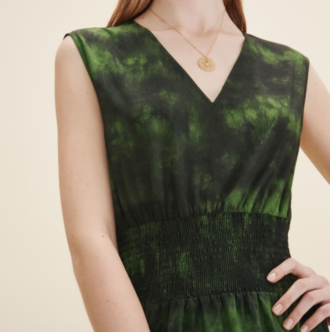 마쥬 슬리브리스 스모킹밴드 맥시롱원피스 1사이즈 상품이미지5