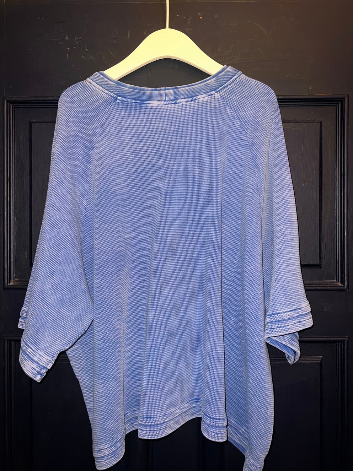 PDF 피디에프 워시드블루 크롭 와플 티셔츠 L 사이즈 상품이미지3