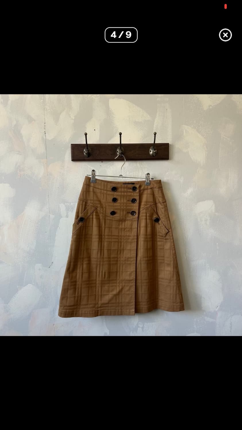 버버리 노바체크 더블 스커트 상품이미지4