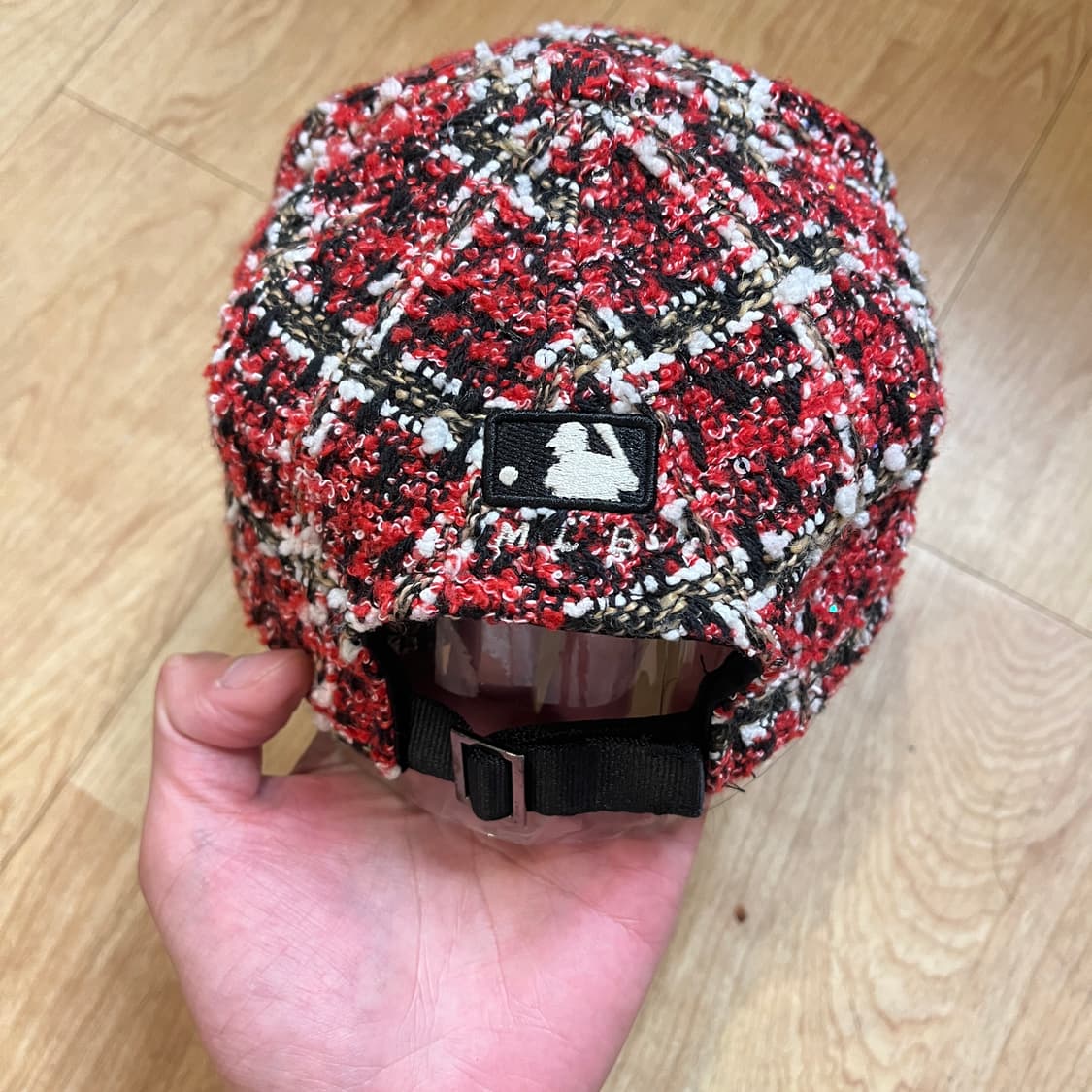 MLB 제니 트위드 커브 조절캡 상품이미지6