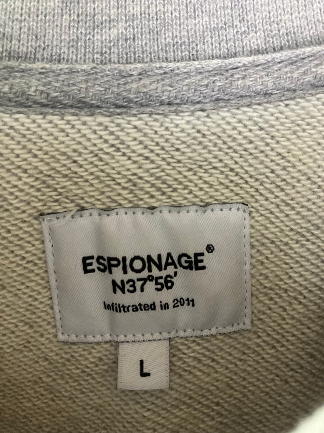 에스피오나지 - Armored Div 헤비웨이트 스웻셔츠 (그레이) 상품이미지3