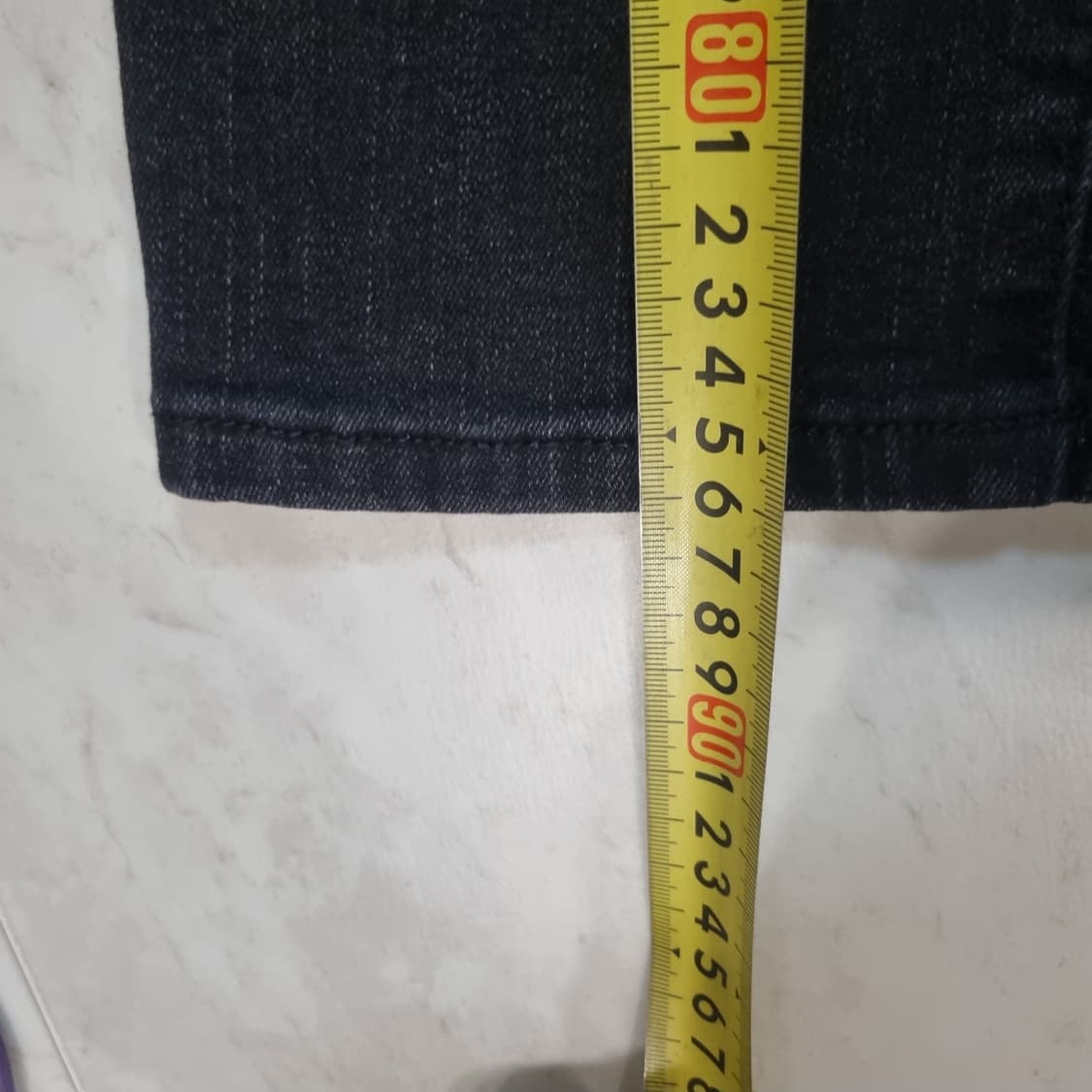 블랙 데님 바지 상품이미지6