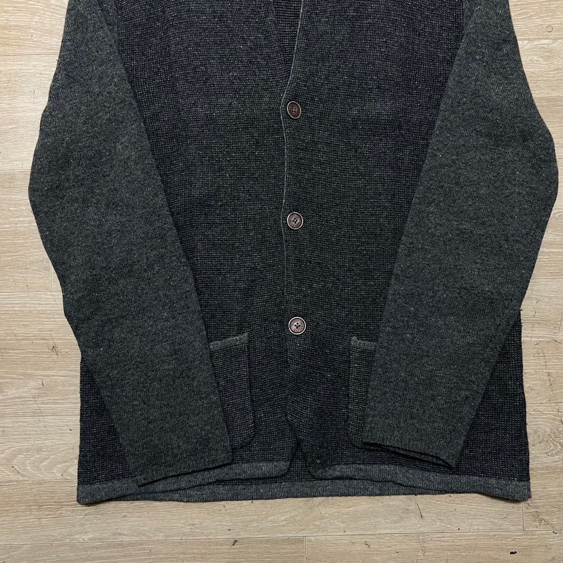 헨리코튼 여성 골프웨어 카라 니트 가디건 [그레이] XL/105 상품이미지3