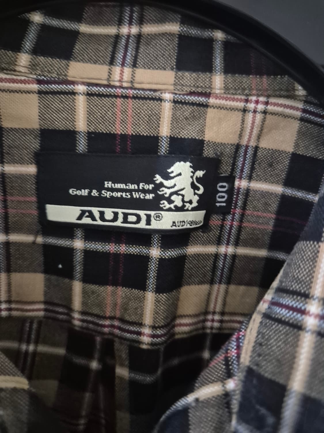 [100]AUDI아우디 빈티지 긴팔체크셔츠 Men 상품이미지4