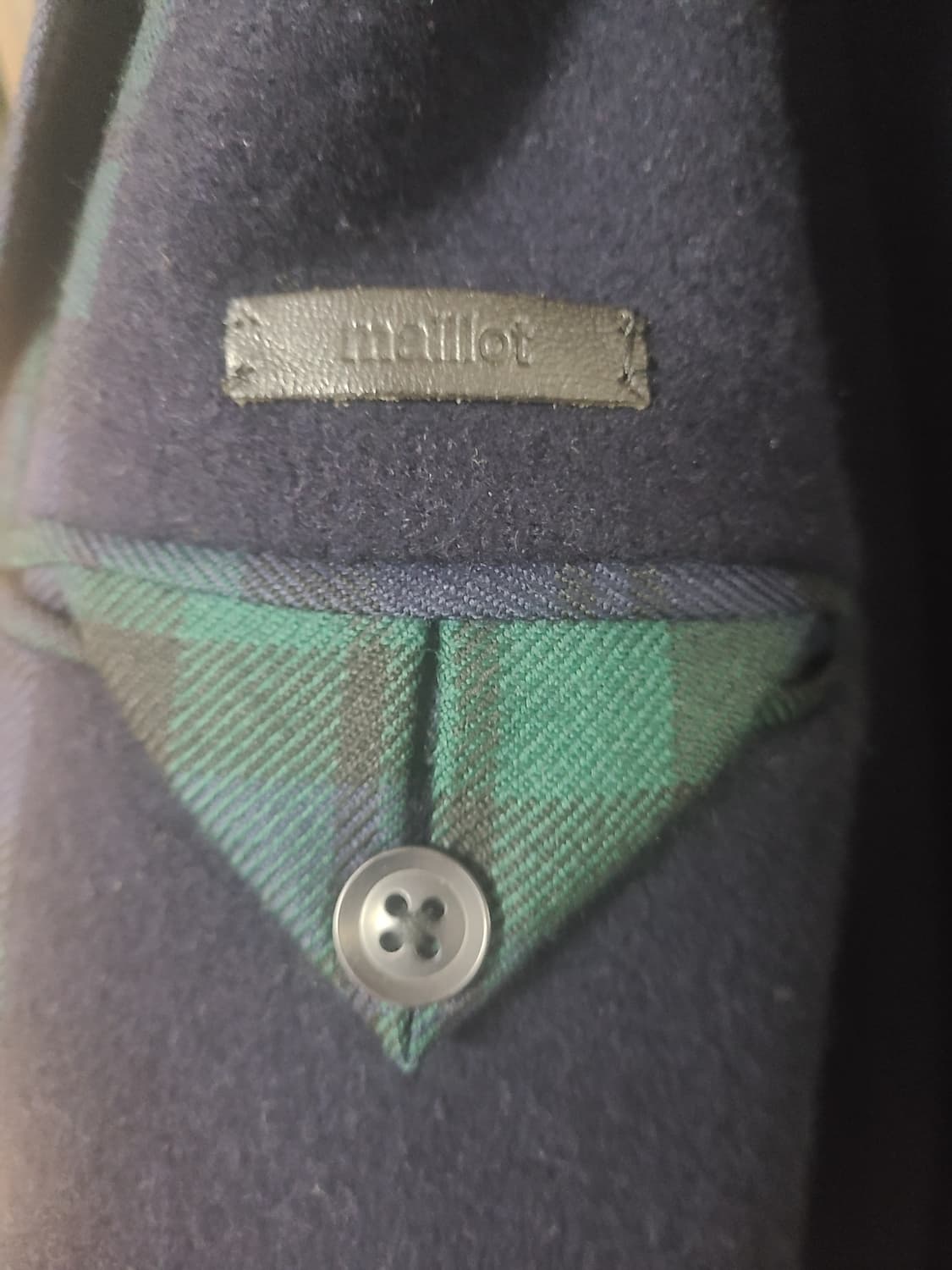 [새상품] 마일럿 마이요 울 체크 발마칸 코트 상품이미지6