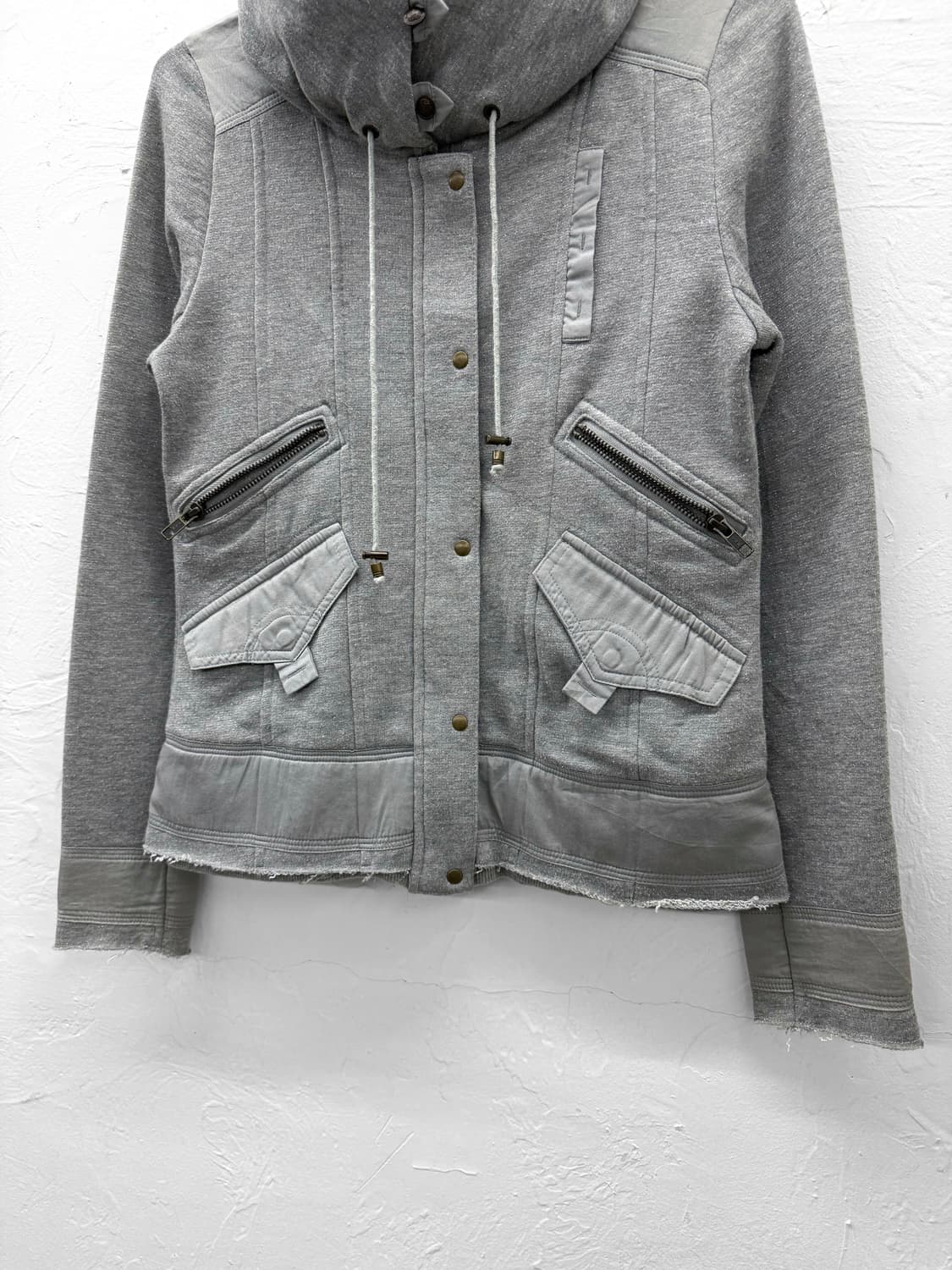 JPN 글리터 포켓 집업 자켓 상품이미지3