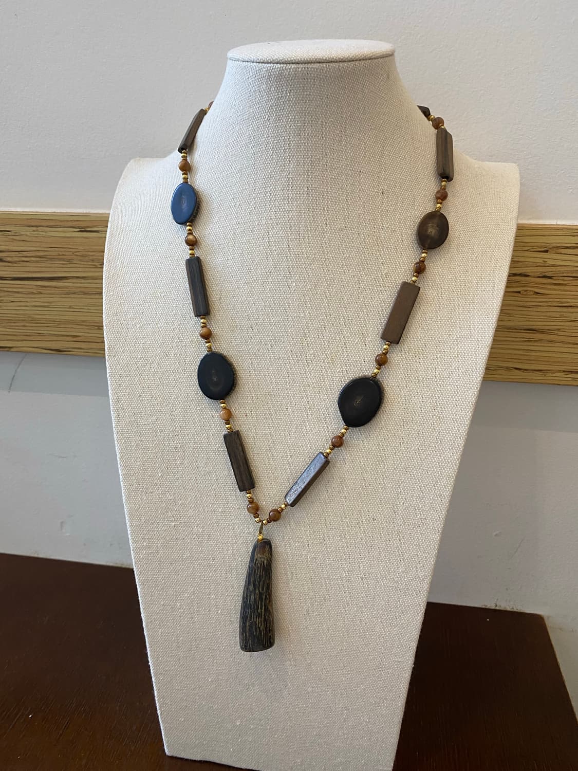 빈티지 우드 비드 목걸이 상품이미지4