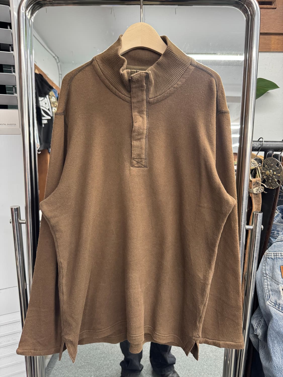 japanese vintage 목폴라 반집업 롱슬리브 상품이미지1