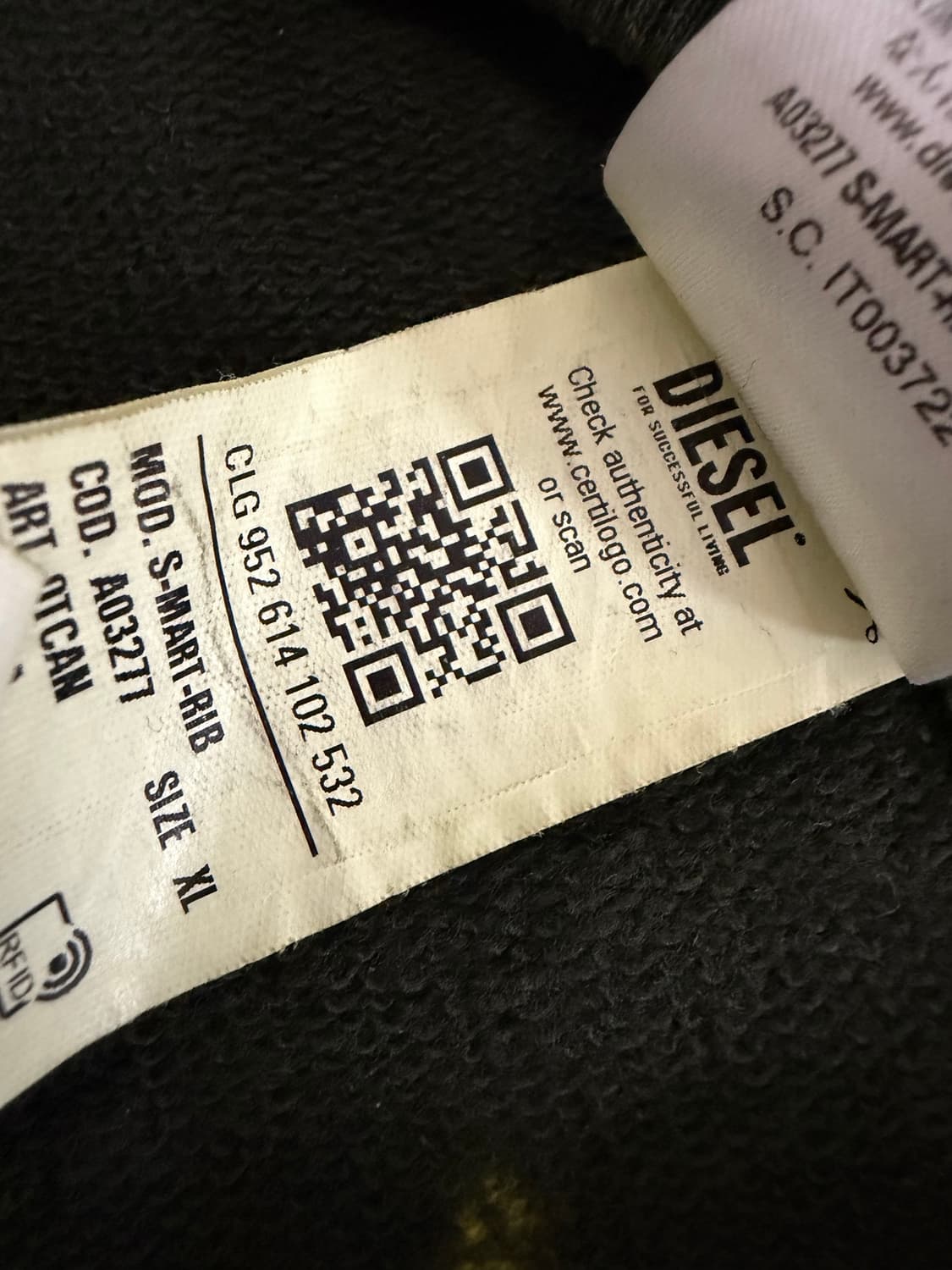 디젤 오버다이 스웨트셔츠 XL 상품이미지7