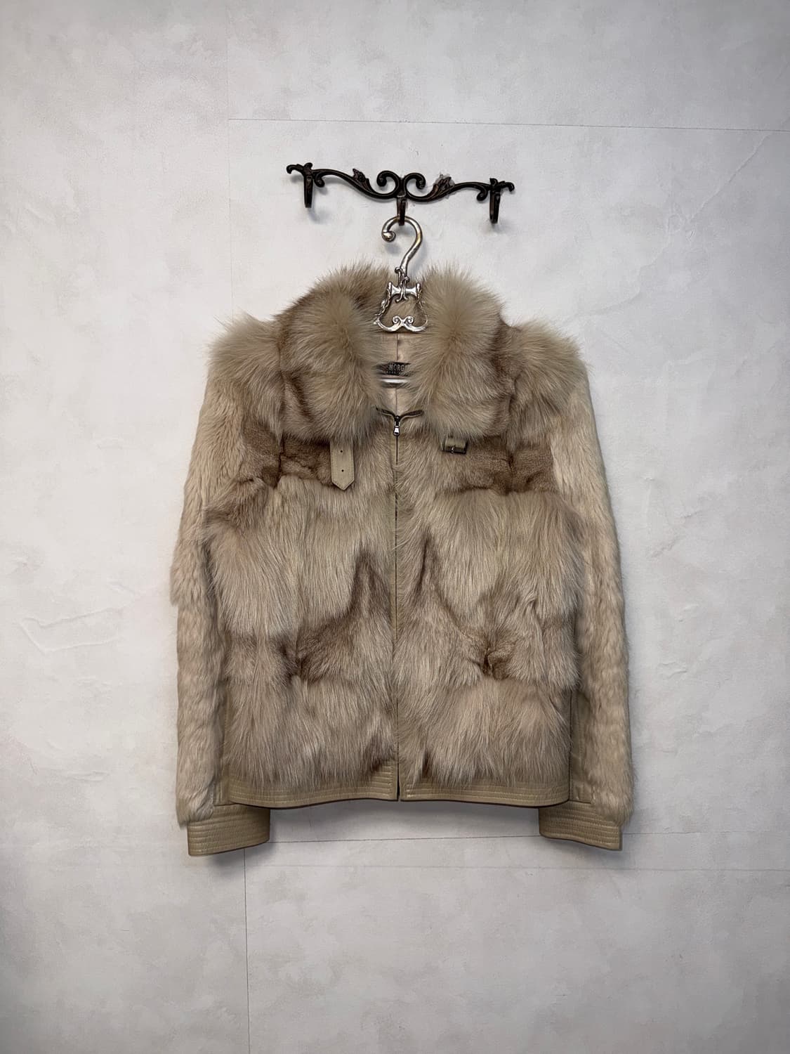 Morgan ivory lamb skin/fox&rabbit fur jk 상품이미지1