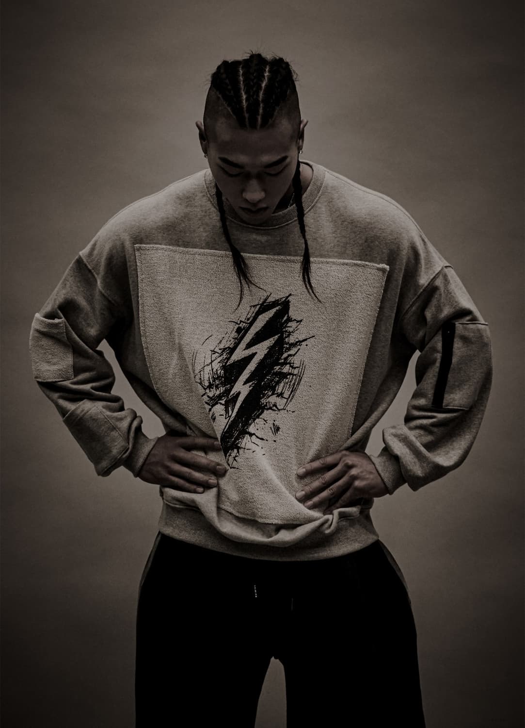 (2XL) FIED 썬더 맨투맨 상품이미지3