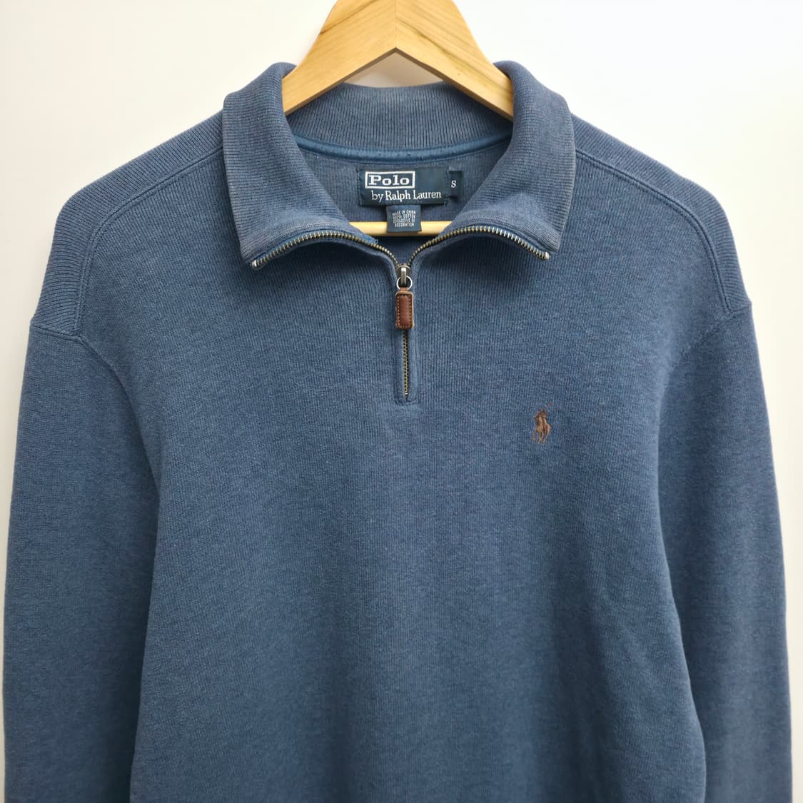 [S] 폴로 랄프로렌 블루 쿼터집업 스웻셔츠 상품이미지2