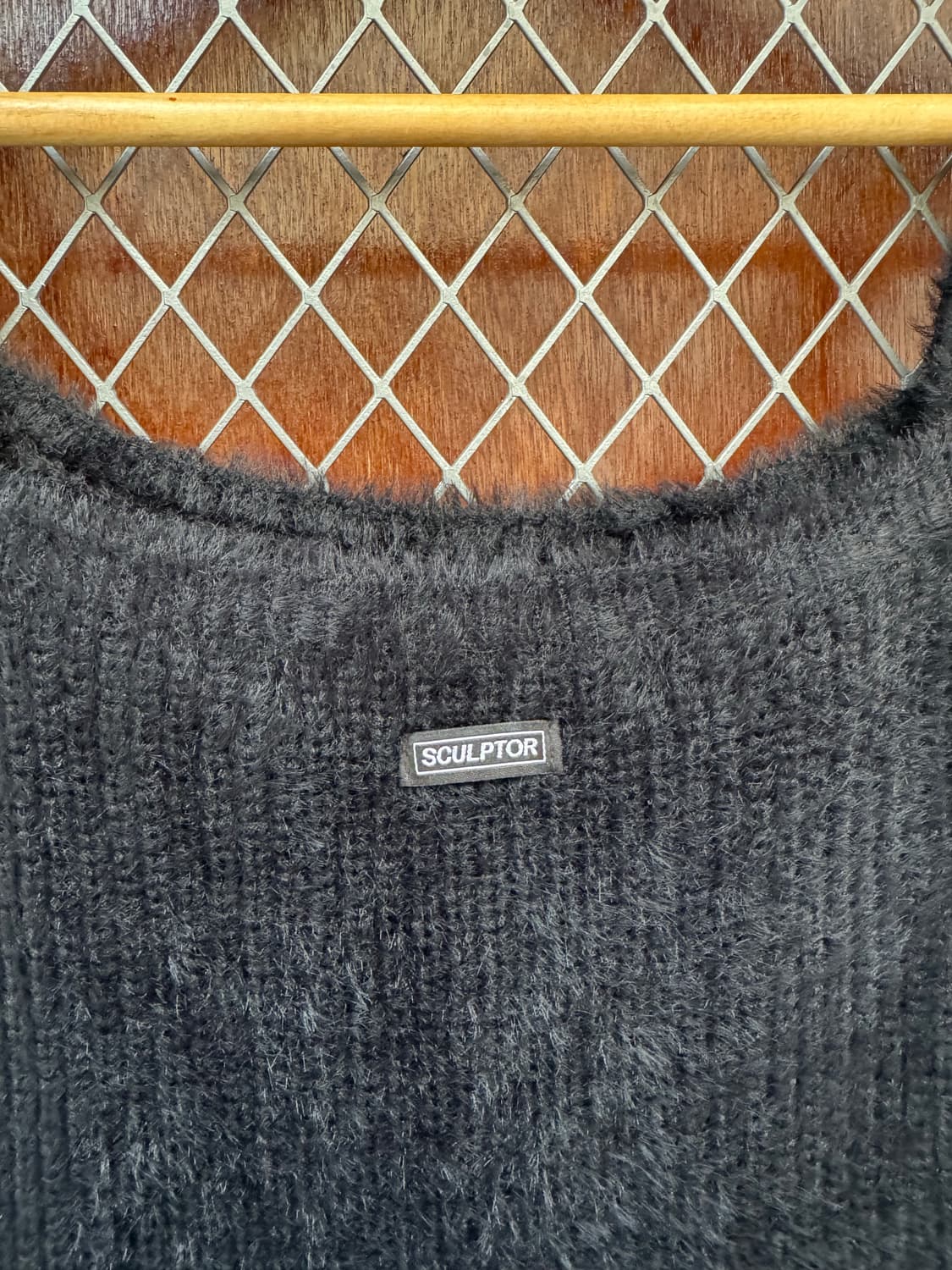 SCULPTOR 스컬프터 퍼 벨벳 블랙 미디 원피스 새상품 상품이미지7