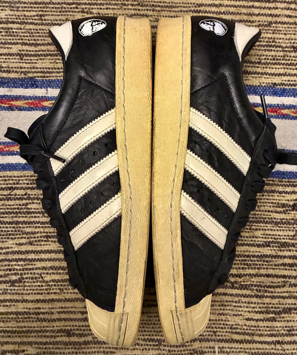 (260)아디다스 컨소시엄 10th 빈티지 슈퍼스타 스니커즈 블랙  상품이미지6