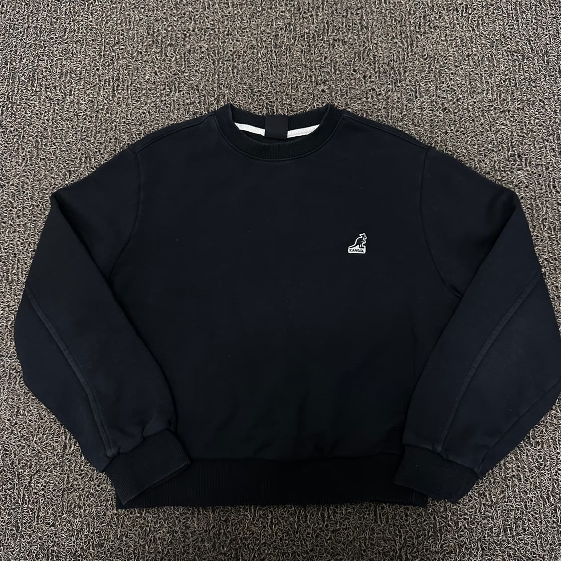 KANGOL 캉골 여성 맨투맨 블랙 M 상품이미지1