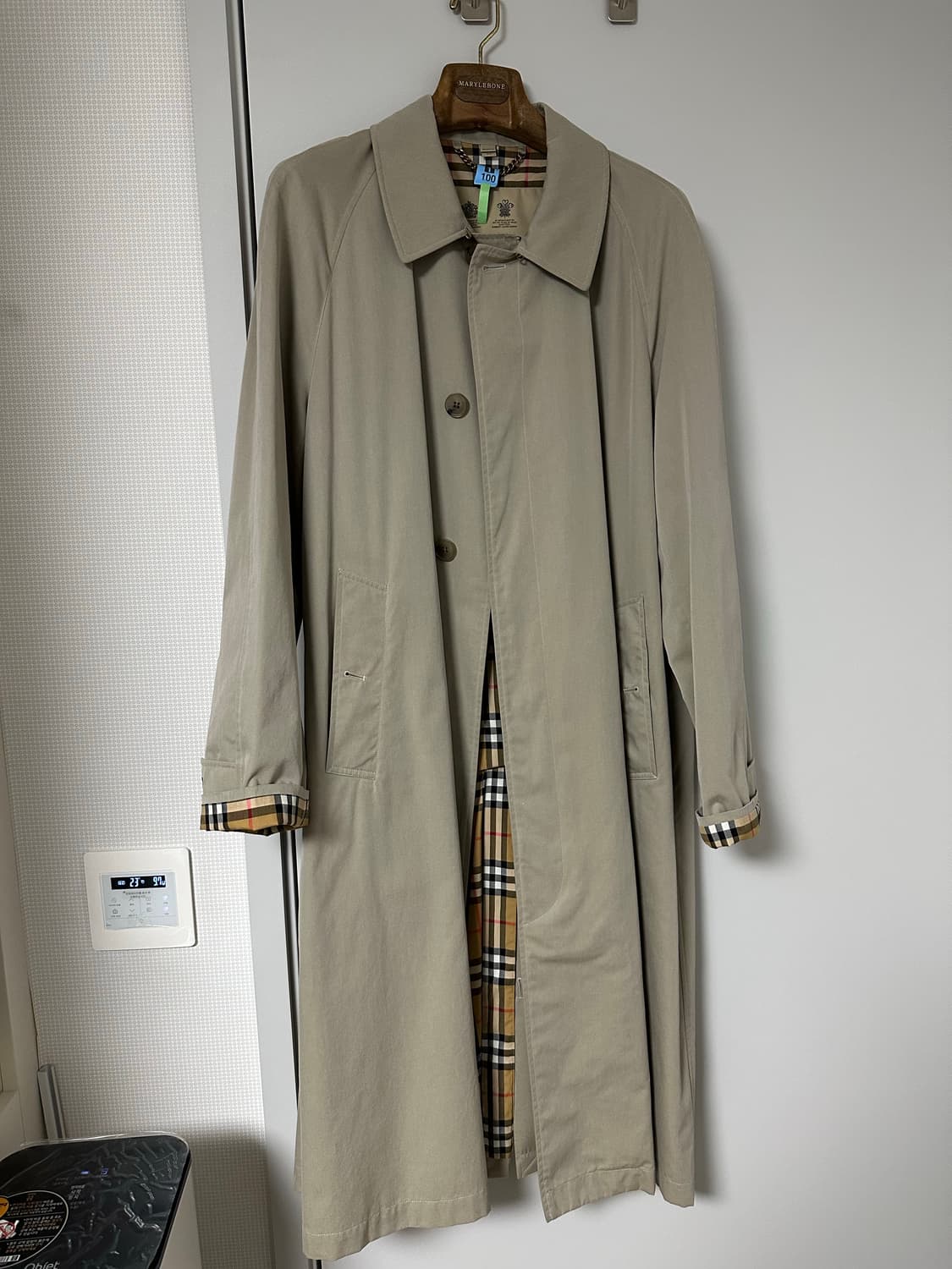 버버리 브라이튼 카코트(샌드스톤) 54 사이즈 판매 상품이미지2