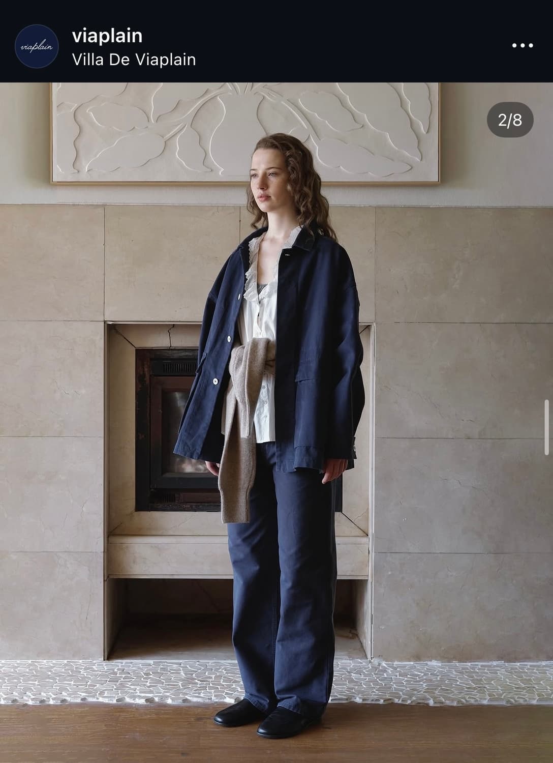 Viaplain_ via paul cotton jacket(navy) 상품이미지1