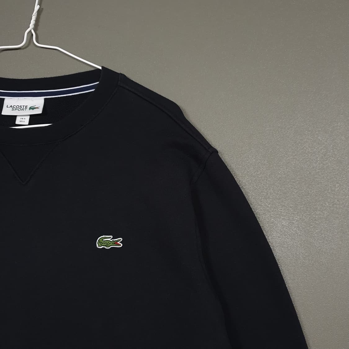 105 (XL) 라코스테 스포츠 신형 크록 멘투맨 블랙 스웻셔츠 상품이미지2