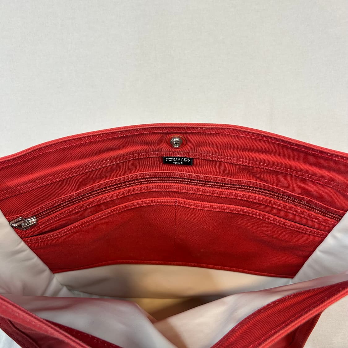 요시다 포터 포터걸 라지 크로스백 숄더백 가방 레드 PG01 상품이미지7