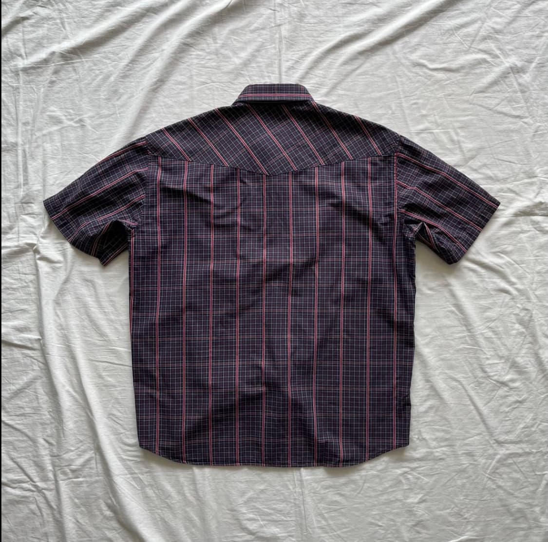 90s 올드 스투시 USA MADE 웨스턴 체크 셔츠 상품이미지3