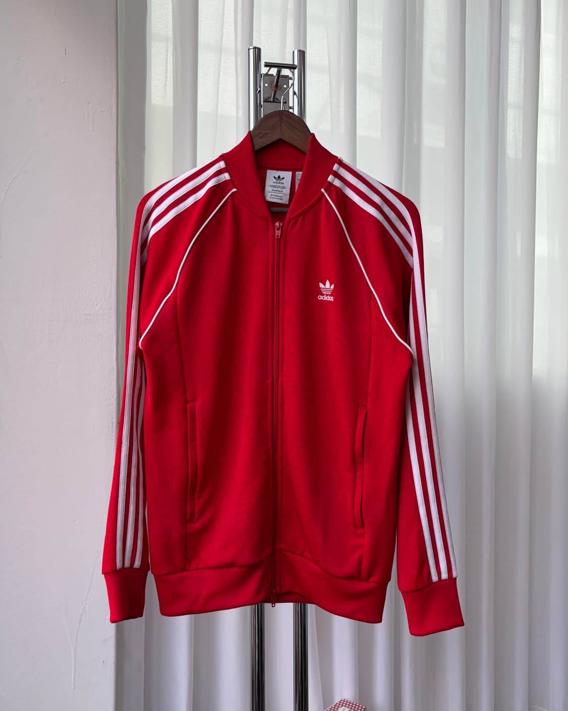 [XL]아디다스 트레포일 SST 레드 트랙탑 져지 상품이미지3