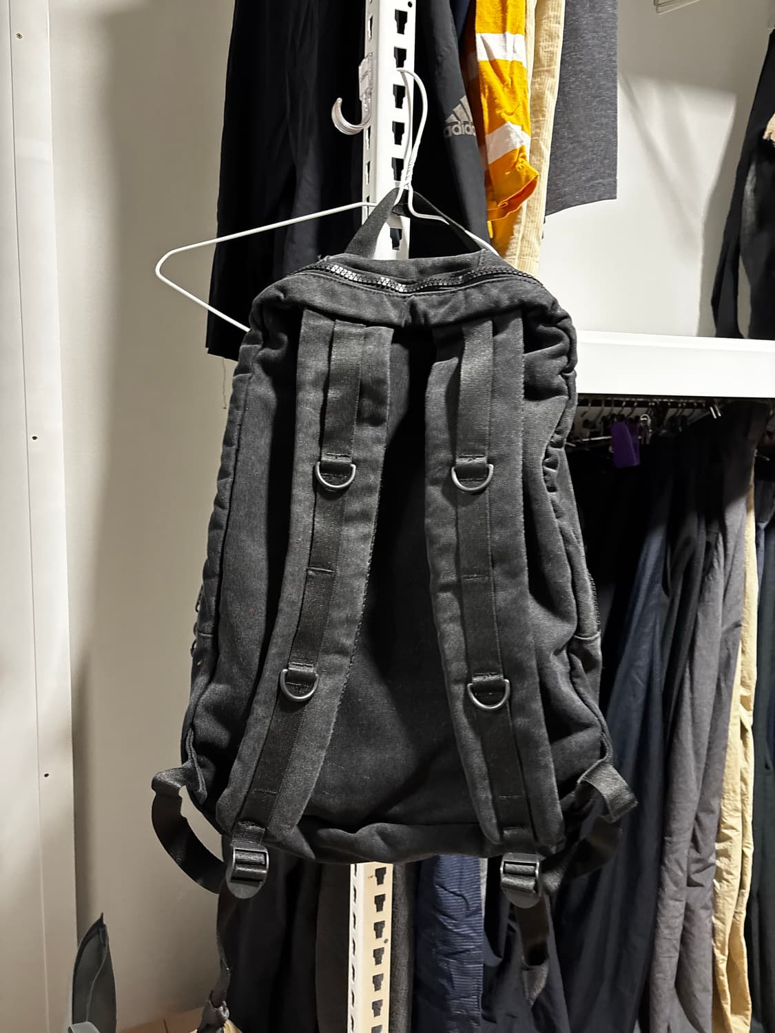 OPENYARD WASHED ZIP BACKPACK - BLACK 상품이미지3