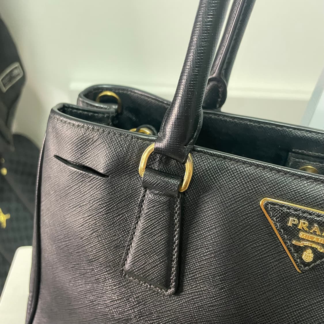 프라다 사피아노 갤러리아 토트백 블랙 상품이미지5
