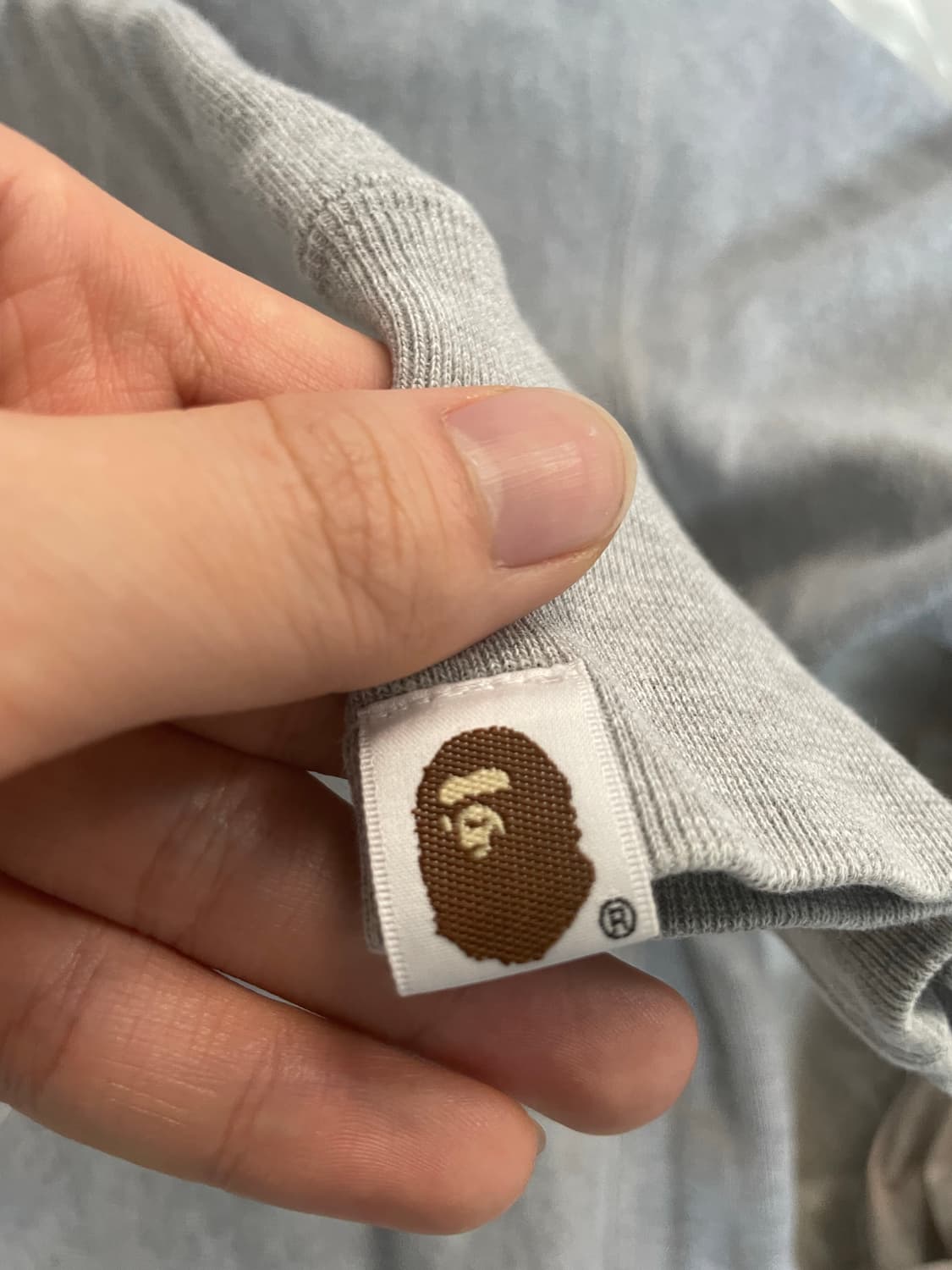 베이프 베이미 마일로 후드집업 그레이 l 팝니다 상품이미지3