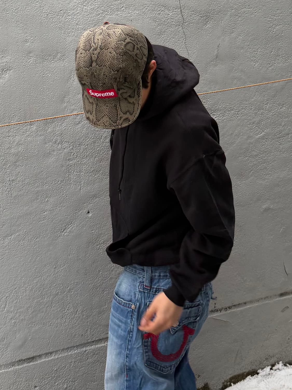 길단 후드티 블랙 상품이미지4