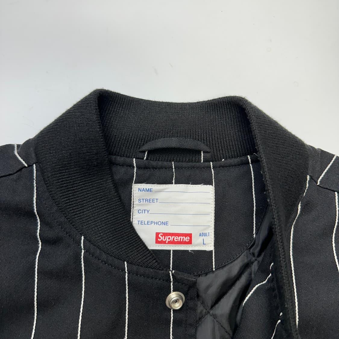 SUPREME Pinstripe Varsity 슈프림 바시티 자켓 상품이미지3