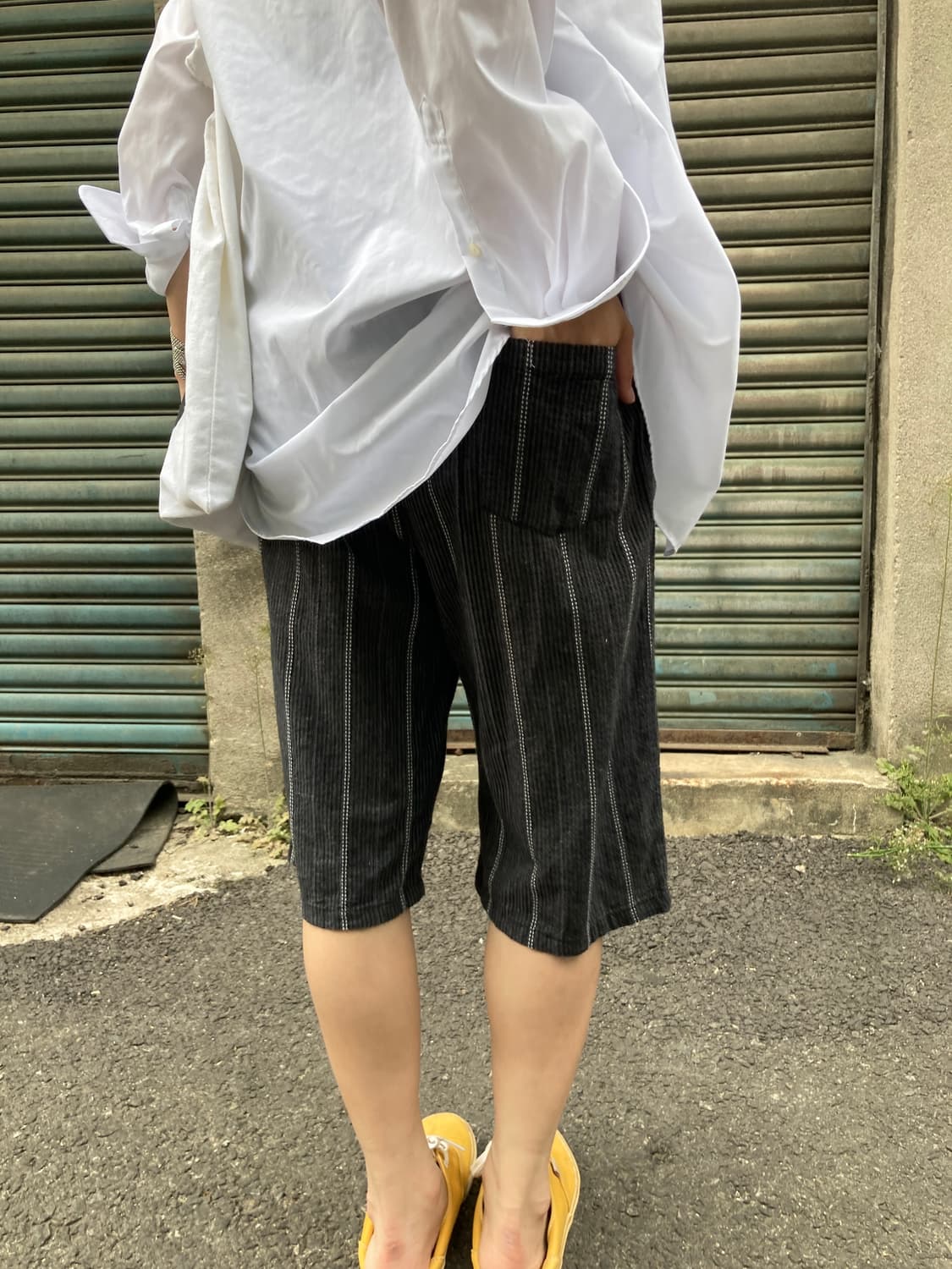 화이트 박시 기어 셔츠 상품이미지2