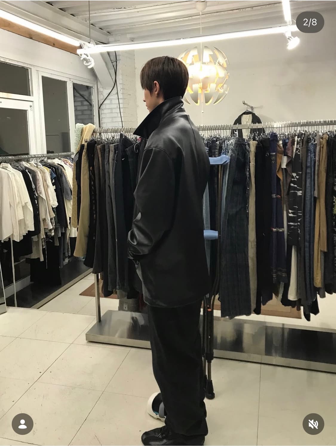 (착샷) 무신사스탠다드 레더 카코트 상품이미지1