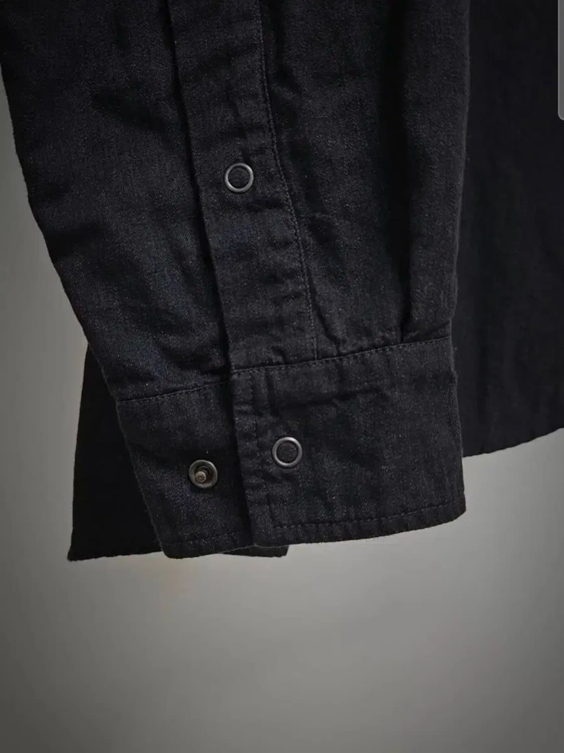 마카웨어 풀라이닝 오가닉 코튼 셔츠자켓 블랙 상품이미지4