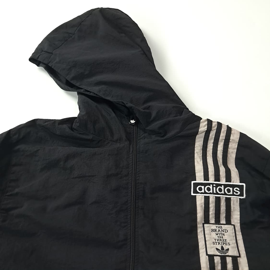 CK164 L 아디다스 00s 아디브레이크 빅로고 블랙 후드 자켓 상품이미지2