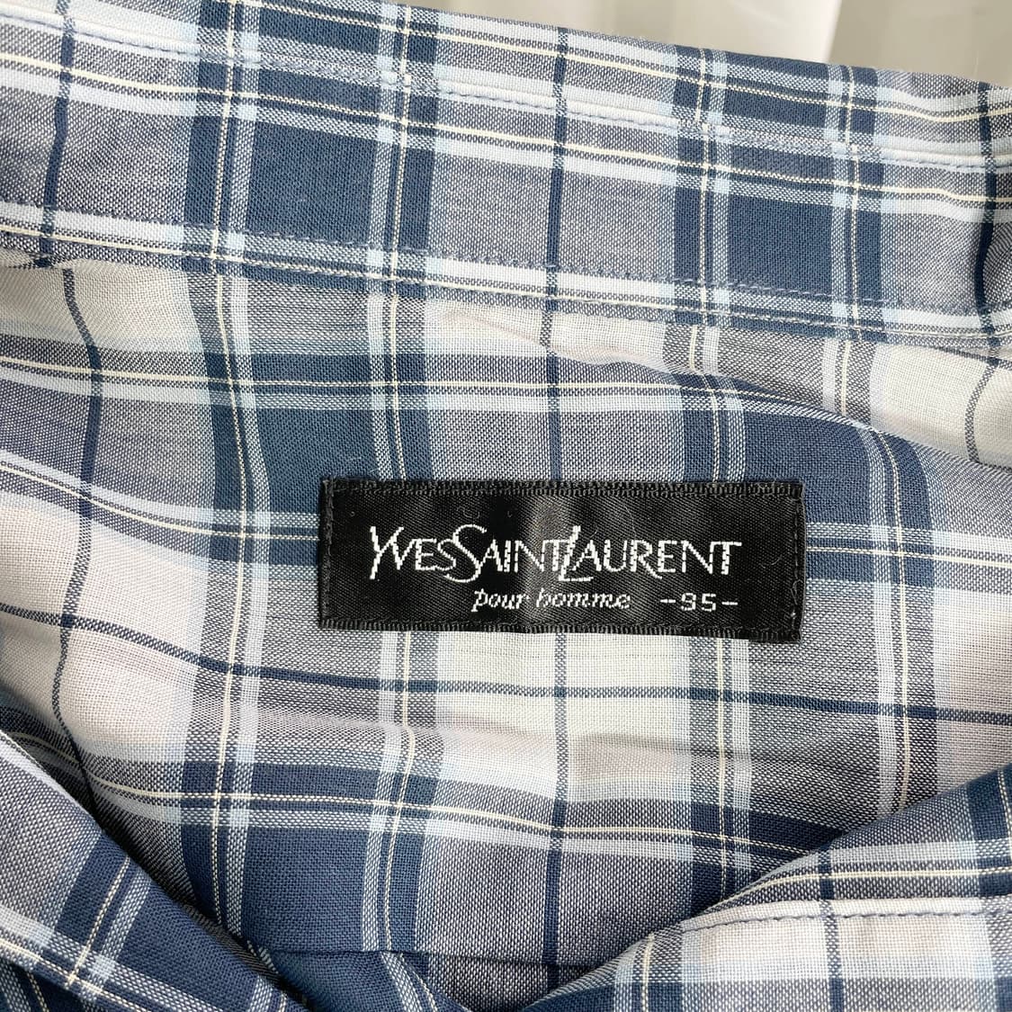 B1 YSL 입생로랑 클래식 체크셔츠 95사이즈 상품이미지4
