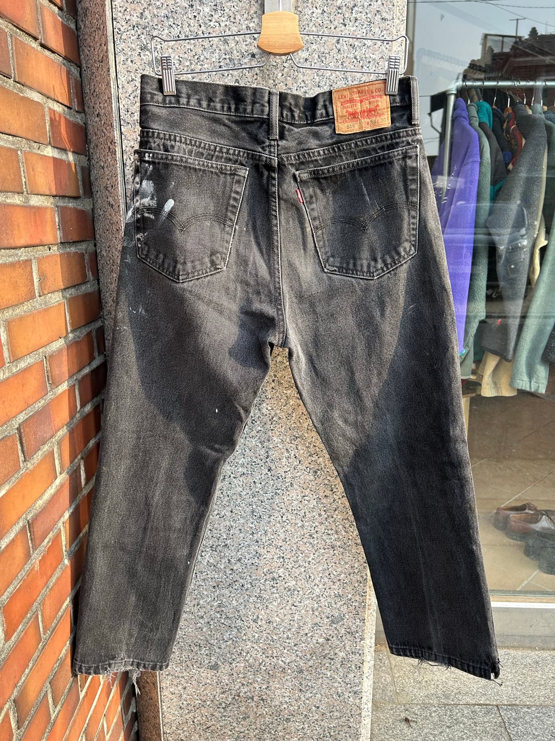 리바이스516 블랙 34(33) 상품이미지4