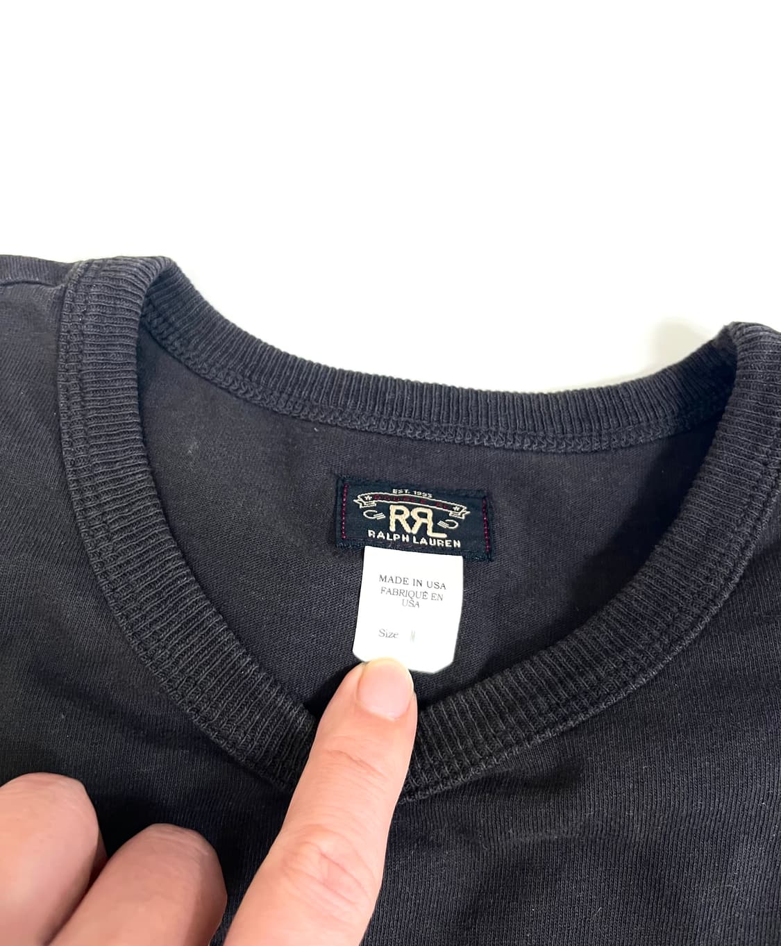 RRL 더블알엘 made u.s.a 가먼트 다이 포켓 티셔츠/m 상품이미지4