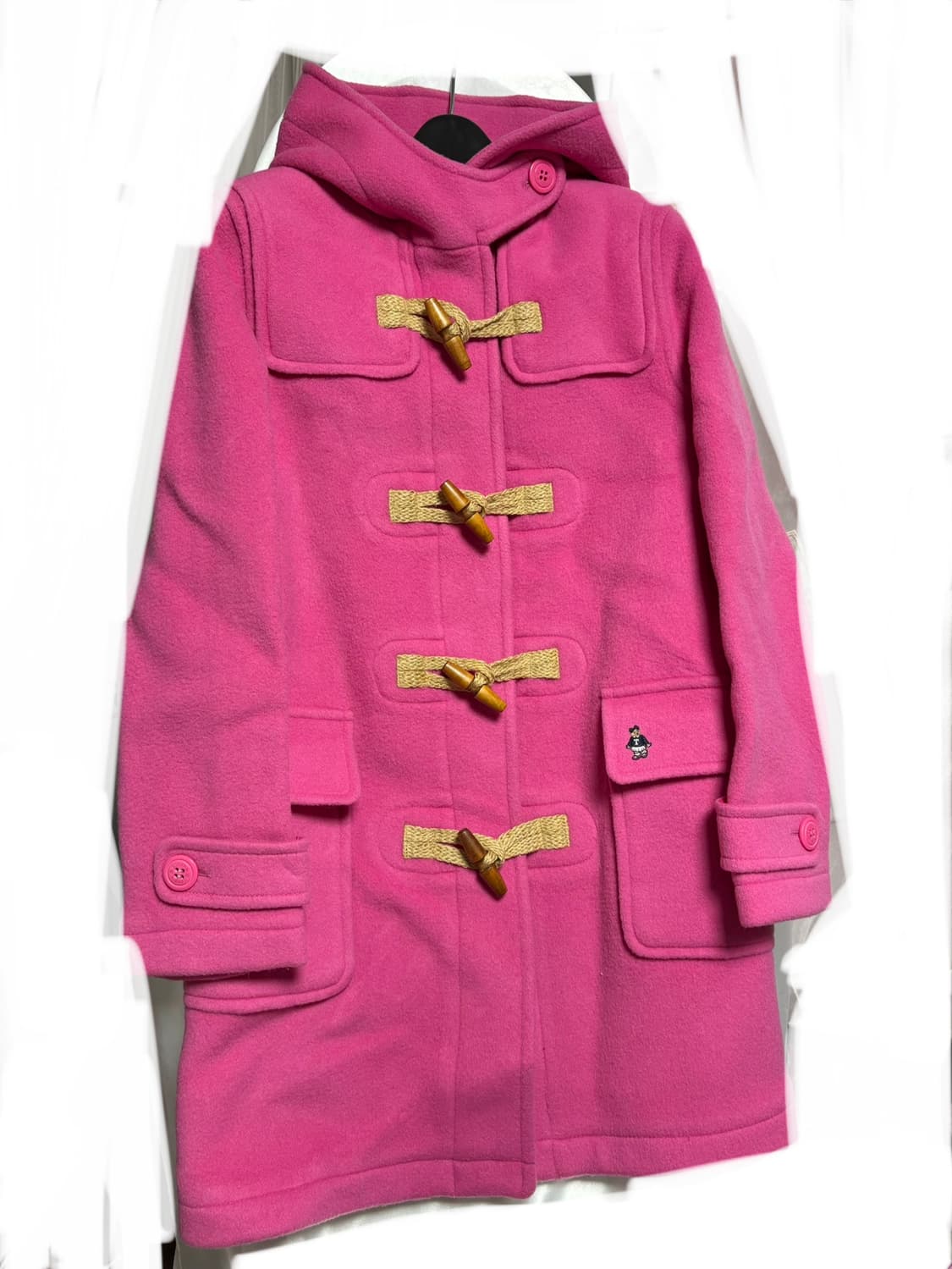 티니위니 웃 핫핑크 더플코트 상품이미지1