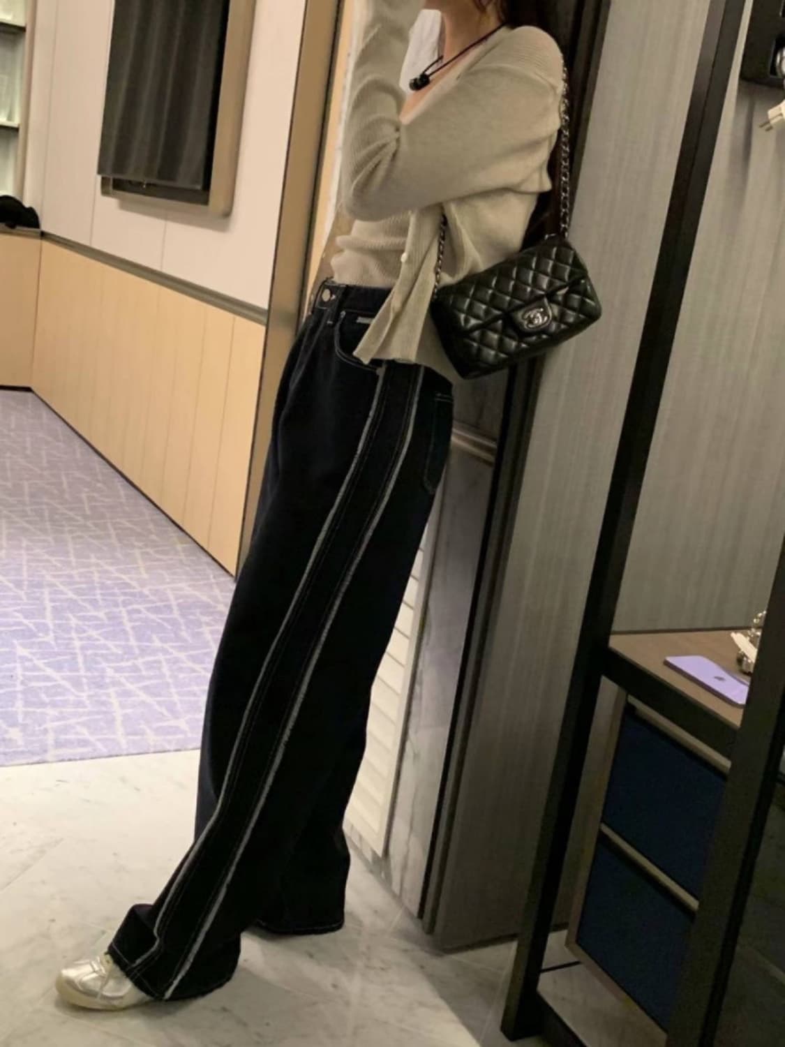 s) 포스터 생지라인데님 팬츠 상품이미지2