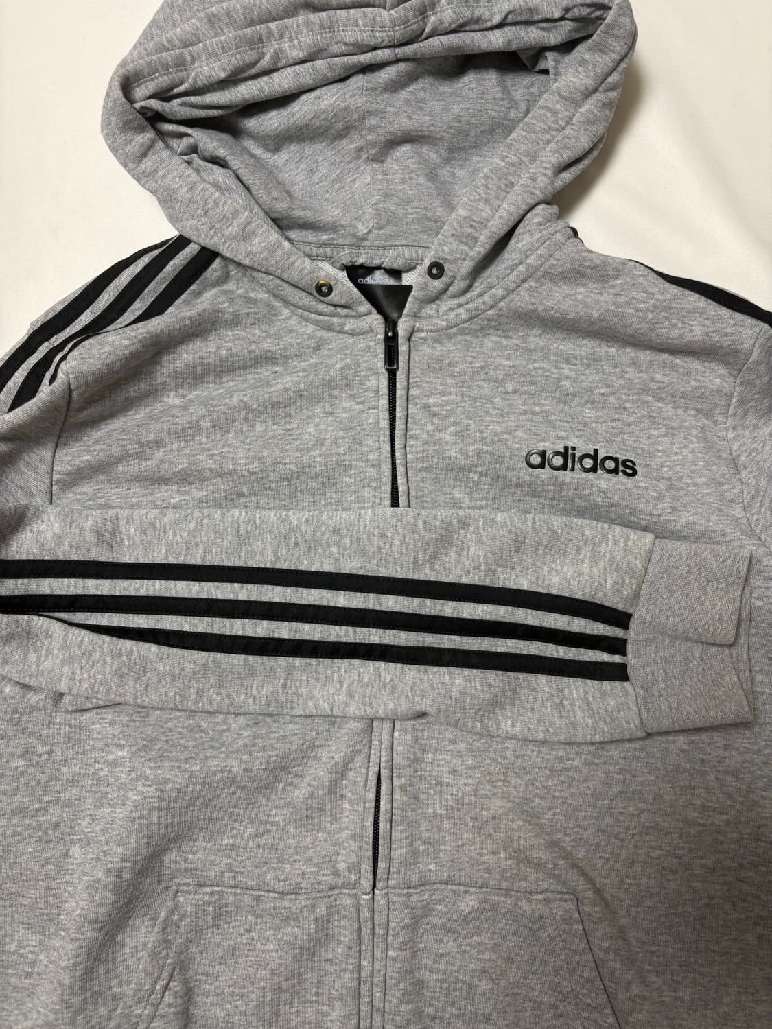 아디다스 그레이 후드집업 상품이미지1