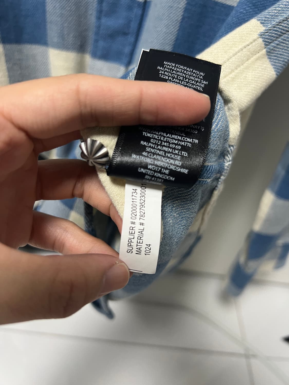 택포30) RRL 더블알엘 플래드 트윌 웨스턴셔츠 M 상품이미지4