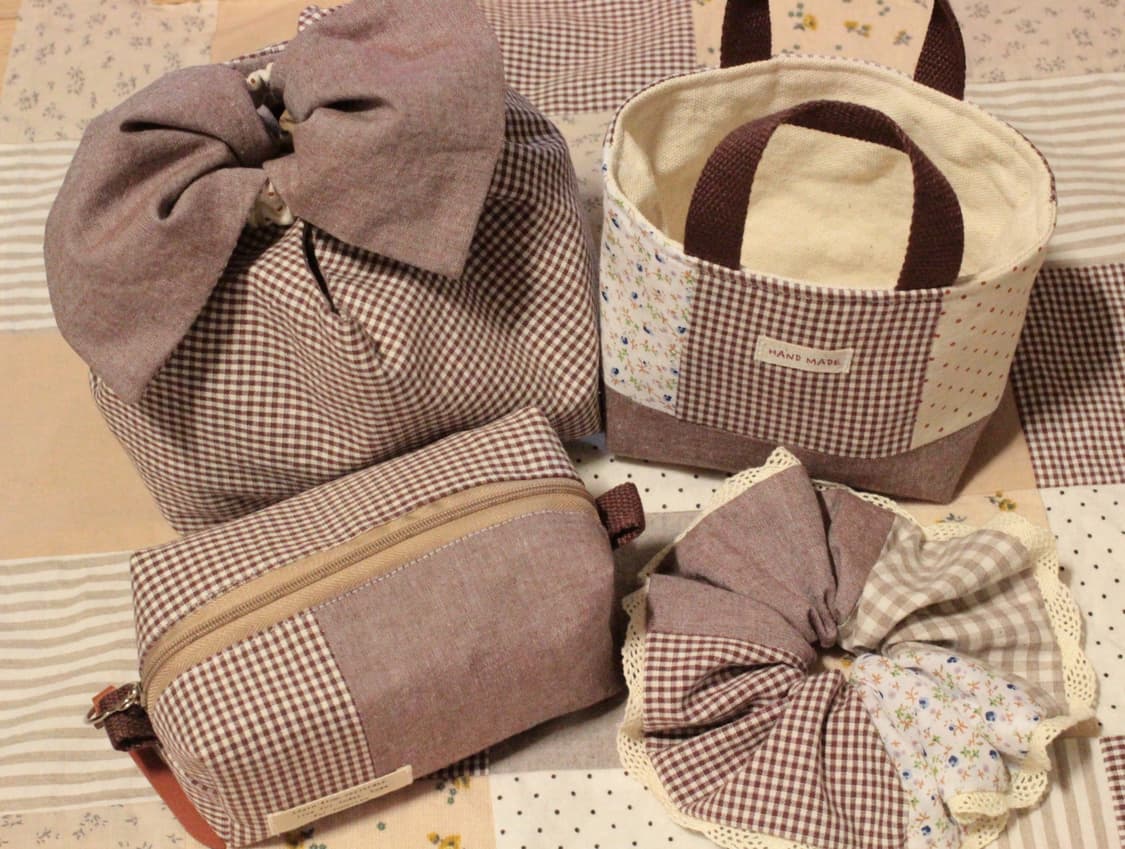 핸드메이드 패치워크 레이스 스크런치 상품이미지6